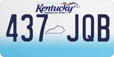 KY license plate 437JQB