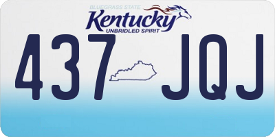 KY license plate 437JQJ