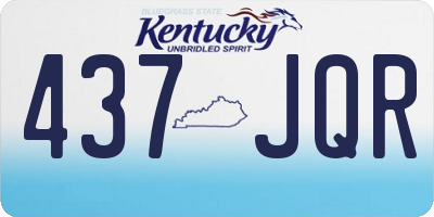 KY license plate 437JQR