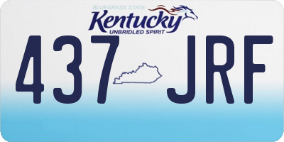 KY license plate 437JRF