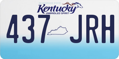 KY license plate 437JRH