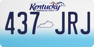 KY license plate 437JRJ