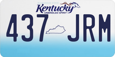 KY license plate 437JRM