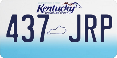 KY license plate 437JRP