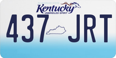 KY license plate 437JRT