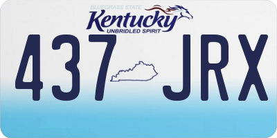 KY license plate 437JRX