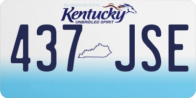 KY license plate 437JSE