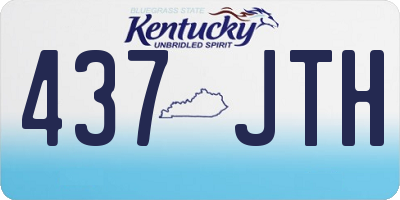 KY license plate 437JTH