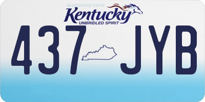 KY license plate 437JYB