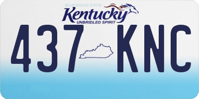 KY license plate 437KNC