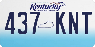 KY license plate 437KNT