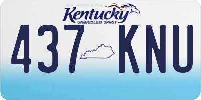 KY license plate 437KNU