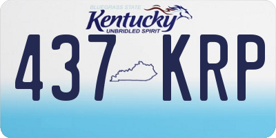 KY license plate 437KRP