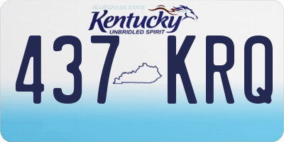 KY license plate 437KRQ