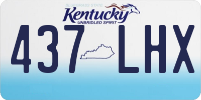 KY license plate 437LHX