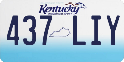 KY license plate 437LIY
