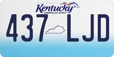 KY license plate 437LJD