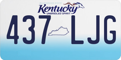 KY license plate 437LJG