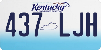 KY license plate 437LJH