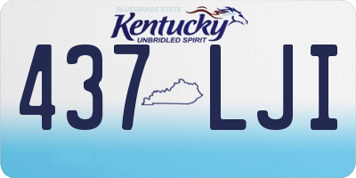 KY license plate 437LJI