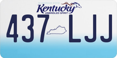 KY license plate 437LJJ
