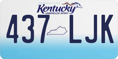 KY license plate 437LJK