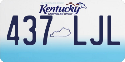 KY license plate 437LJL
