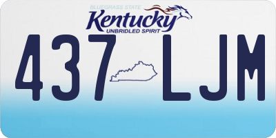 KY license plate 437LJM