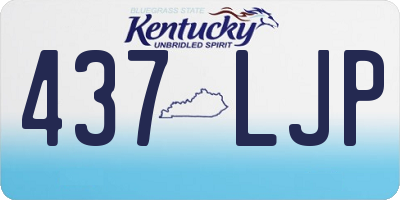 KY license plate 437LJP