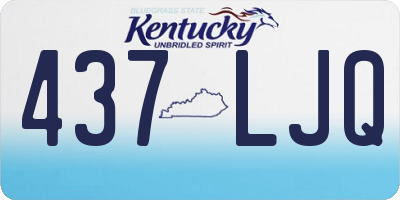 KY license plate 437LJQ
