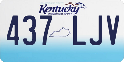 KY license plate 437LJV