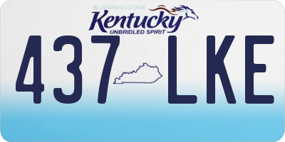 KY license plate 437LKE