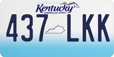 KY license plate 437LKK
