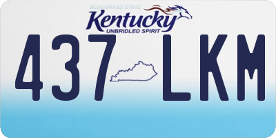 KY license plate 437LKM