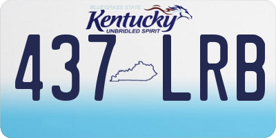 KY license plate 437LRB