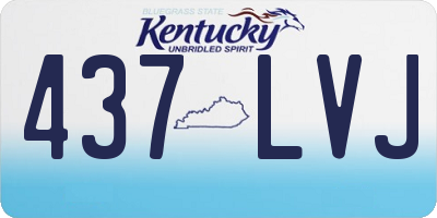 KY license plate 437LVJ