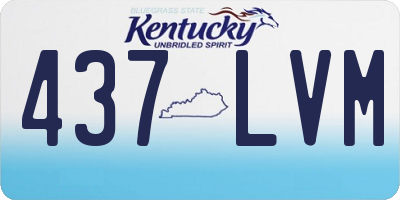 KY license plate 437LVM