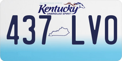 KY license plate 437LVO