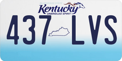 KY license plate 437LVS