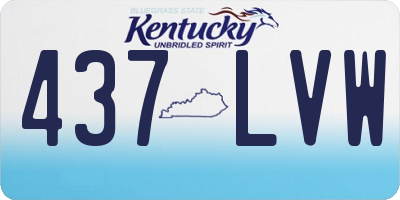 KY license plate 437LVW