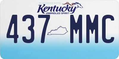 KY license plate 437MMC