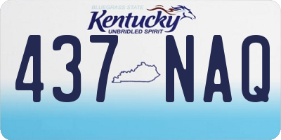 KY license plate 437NAQ