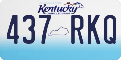 KY license plate 437RKQ