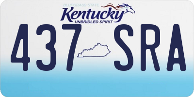 KY license plate 437SRA