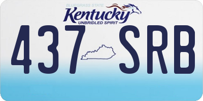 KY license plate 437SRB