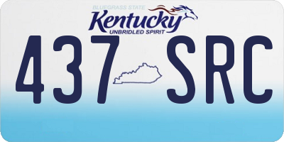 KY license plate 437SRC