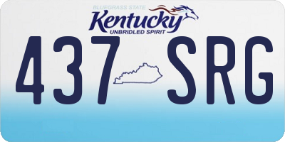 KY license plate 437SRG