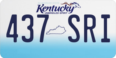 KY license plate 437SRI