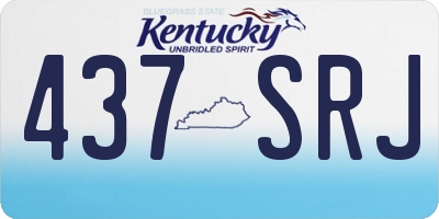 KY license plate 437SRJ