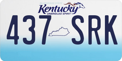 KY license plate 437SRK